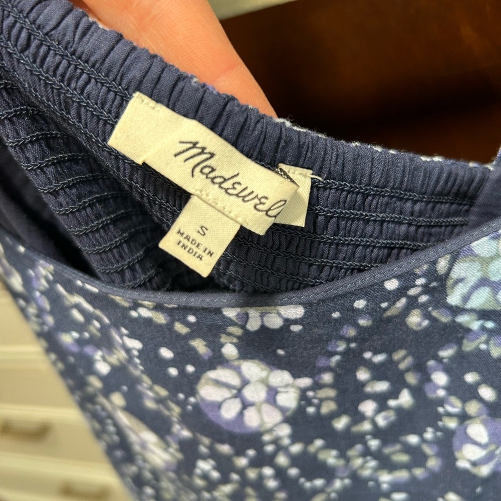 Madewell Navy Floral Top - Picture 3 of 5